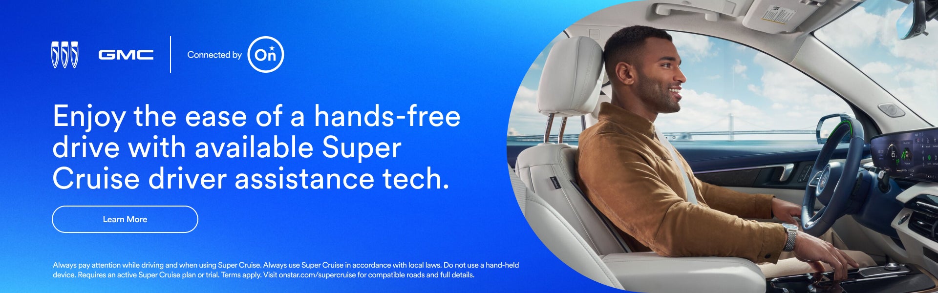 Enjoy the ease of a hands-free drive with available Super Cruise driver assistance tech